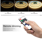 Dimmable COB LED Strip with Double-sided Tape and Remote Controller 5M