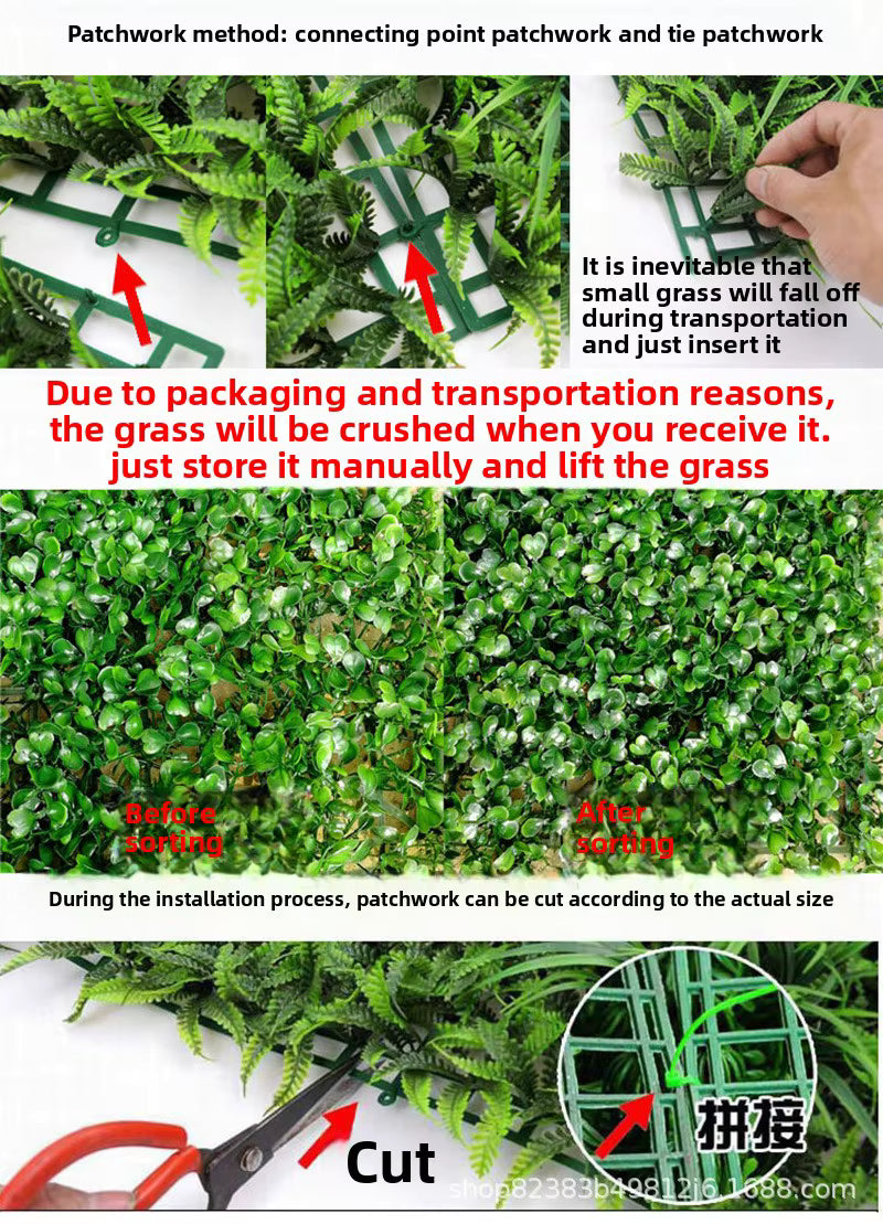 Artificial Plants Grass Wall Panel