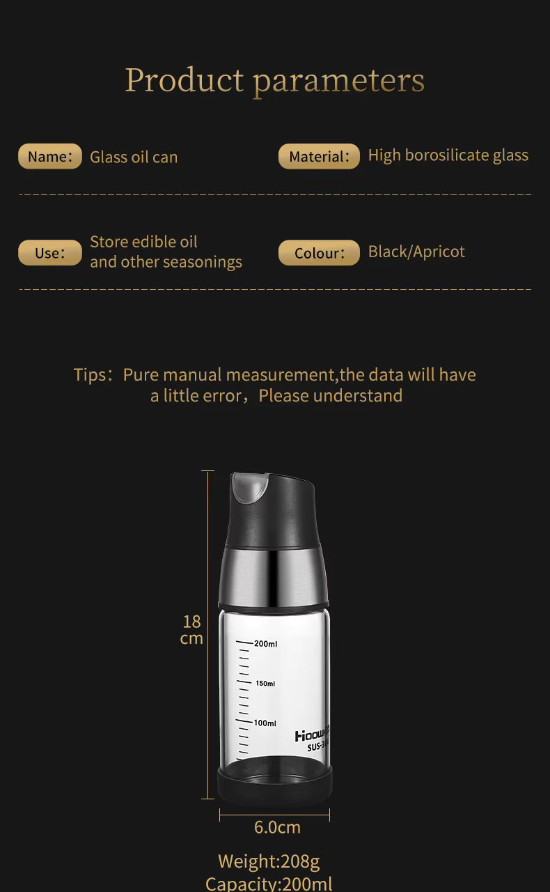 Glass Bottle for Oil