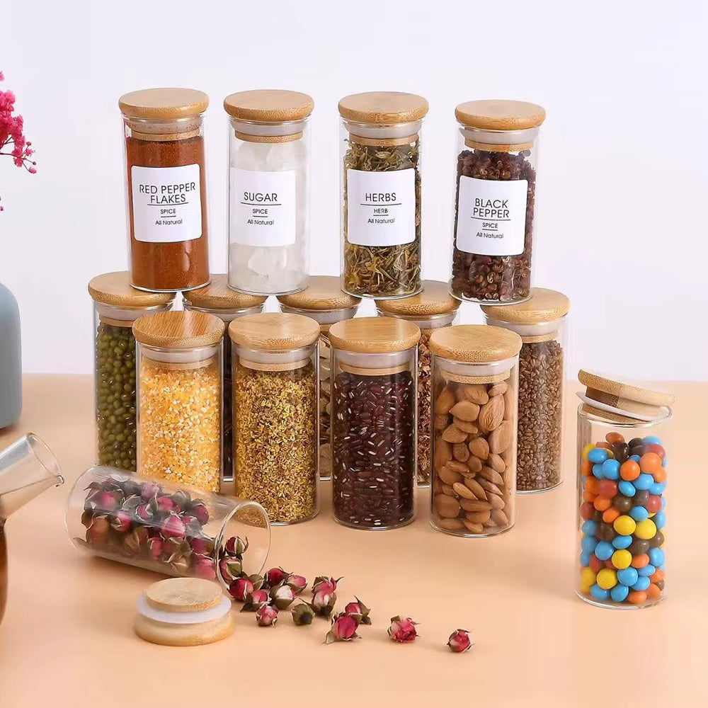 Glass Organization Storage for Spices